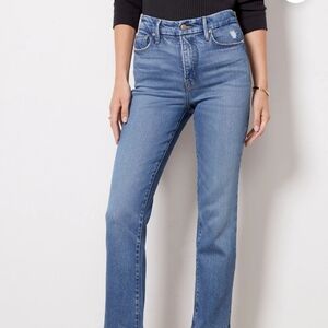 Good American good legs straight jeans size 8